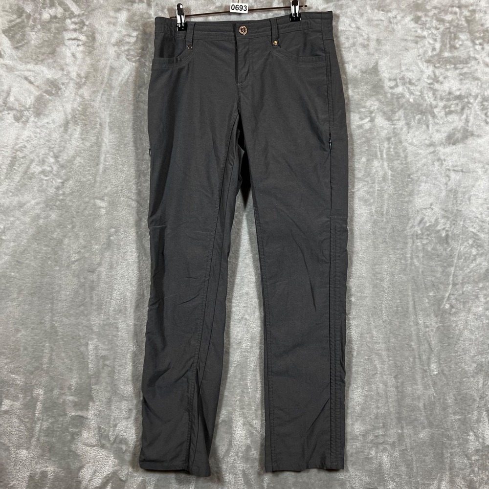 Kuhl Pants Womens 8 Gray Trekr Hiking Trail Camping Stretch Workwear Chore GORP